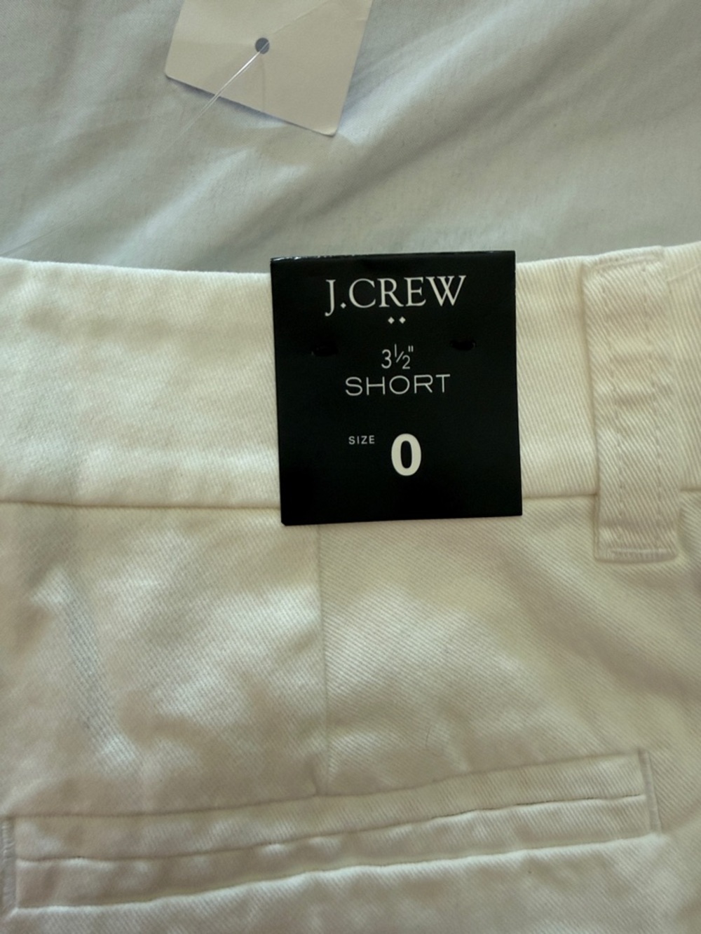 J. Crew White High-Waist Cotton Shorts - Picture 3 of 3
